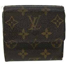 Louis Vuitton-LOUIS VUITTON Portafoglio Portefeuille Elise con monogramma M61654 LV Aut 54073-Monogramma