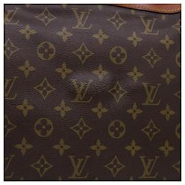 Louis Vuitton-LOUIS VUITTON Monogram Alize 1 Posh Boston Bag M41393 LV Auth ac2183-Monogram