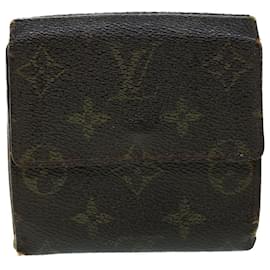 Louis Vuitton-LOUIS VUITTON Monogram Portefeuille Elise Wallet M61654 LV Auth 54081-Monogram