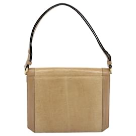 Saint Laurent-SAINT LAURENT Shoulder Bag Leather Beige Auth ep1675-Beige