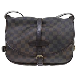 Louis Vuitton-LOUIS VUITTON Damier Ebene Saumur 30 Shoulder Bag N48081 LV Auth 53062-Other