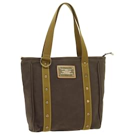 Louis Vuitton-LOUIS VUITTON Antigua Cabas MM Tote Bag Brown M40086 LV Auth ep1659-Brown