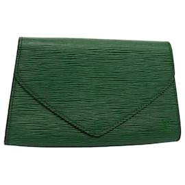 Louis Vuitton-LOUIS VUITTON Epi Art Deco Clutch Bag Green M52634 LV Auth 52968-Green