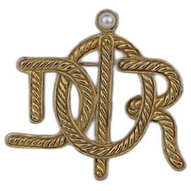Christian Dior-Dior "marine rope" brooch from the years 1980-Gold hardware