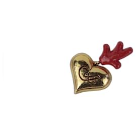 Christian Lacroix-Splendid iconic “C’est la vie” brooch by Christian Lacroix-Golden