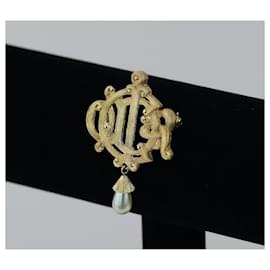 Christian Dior-Extremely rare Dior brooch signed on the back-Golden