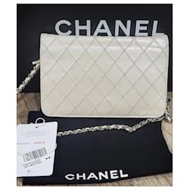 Chanel-WALLET ON CHAIN WHITE BEIGE-Beige