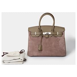 Hermès-HERMES BIRKIN BAG 30 in Sweden Gray - 101475-Grey