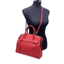 Louis Vuitton-Red Monogram Empreinte Leather Pont Neuf MM Bag-Red