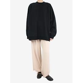 Autre Marque-Schwarzes, übergroßes Raglan-Sweatshirt – Größe UK 10-Schwarz