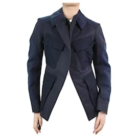 Joseph-Blue wool-blend jacket - size UK 10-Blue