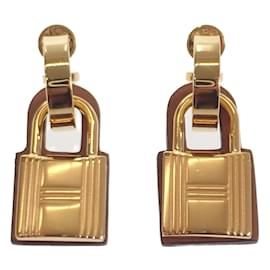 Hermès-Boucles d'oreilles Swift O'Kelly-Doré