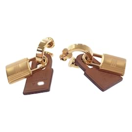 Hermès-Swift O'Kelly Earrings-Golden