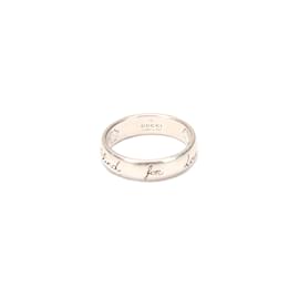 Gucci-Gucci Blind For Love Ring Metallring in gutem Zustand-Silber