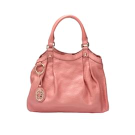 Gucci-Guccissima Sukey Handtasche aus Leder 211944-Pink