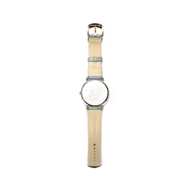 Versace-Montre-bracelet Courage à quartz avec cercle en V-Argenté