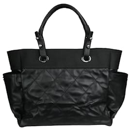 Chanel-Black 2012-2013 Biarritz leather tote bag-Black