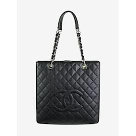 Chanel-Black 2012 caviar leather GST Tote bag-Black