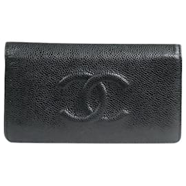 Chanel-Black 2011 caviar leather purse-Black