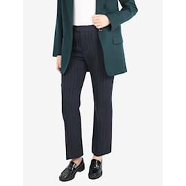 Isabel Marant-Blue straight leg wool-blend pinstripe trousers - size FR 38-Blue