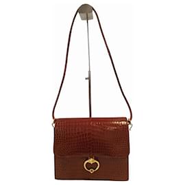 Hermès-Bolso Hermes Sequana en cocodrilo marrón-Castaño