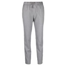 Fabiana Filippi Metallic Embellished Wool Jogging Pants Grey Grey