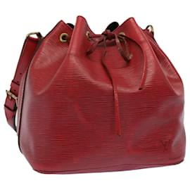 Louis Vuitton-LOUIS VUITTON Epi Petit Noe Bolso de hombro rojo M44107 LV Auth 53986-Roja