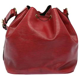 Louis Vuitton-Bolsa de ombro LOUIS VUITTON Epi Petit Noe vermelha M44107 Autenticação de LV 53986-Vermelho