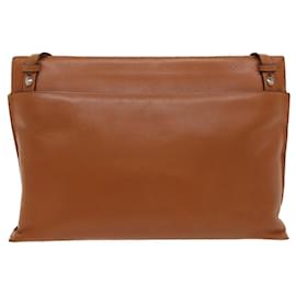 Loewe-LOEWE Shoulder Bag Leather Brown Auth hk848-Brown