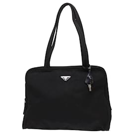 Prada-PRADA Tote Bag Nylon Black Auth 54862-Black