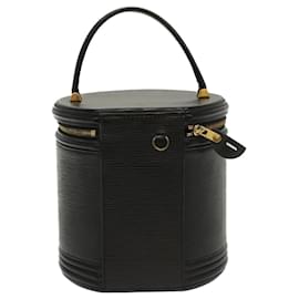 Louis Vuitton-LOUIS VUITTON Epi Cannes Hand Bag Black M48032 LV Auth yk8535-Black