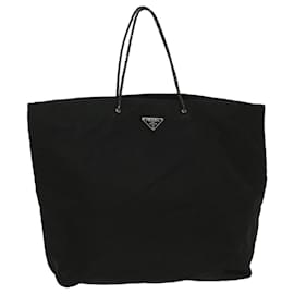 Prada-PRADA Tote Bag Nylon Black Auth bs8322-Black