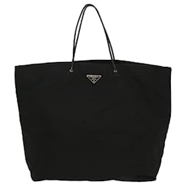 Prada-PRADA Tote Bag Nylon Black Auth bs8322-Black
