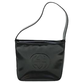 Gucci-GUCCI Shoulder Bag Patent Leather Black 000 0506 auth 54780-Black