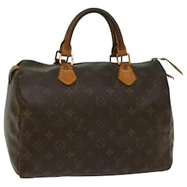 Louis Vuitton-Louis Vuitton Monogram Speedy 30 Hand Bag M41526 LV Auth 53847-Monogram