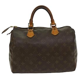 Louis Vuitton-Louis Vuitton Monogram Speedy 30 Bolsa de mão M41526 Autenticação de LV 53847-Monograma