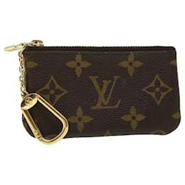 Louis Vuitton-Bolsa Moeda M LOUIS VUITTON Monograma Pochette Cles M62650 LV Auth am4995-Monograma