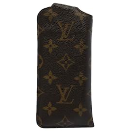 Louis Vuitton-Estojo M para Óculos LOUIS VUITTON Monogram Etui Lunette PM66545 LV Auth th4010-Monograma