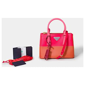 Prada-PRADA Galleria Tasche aus mehrfarbigem Leder - 101477-Mehrfarben