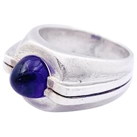 Autre Marque-Ring attributed to Boivin, silver and amethyst-Other