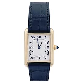 Cartier-Montre Cartier, "Tank Louis Cartier", or jaune.-Autre