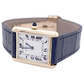 Cartier-Cartier watch, “Tank Louis Cartier”, yellow gold.-Other