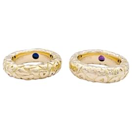 Chaumet-Chaumet Rings ,"Coach", yellow gold, colored sapphires.-Other