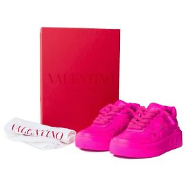 Sapato VALENTINO GARAVANI em couro rosa - 101478 Rosa