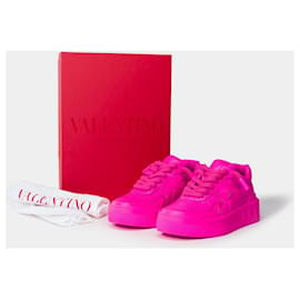 Valentino Garavani-Sapato VALENTINO GARAVANI em couro rosa - 101478-Rosa