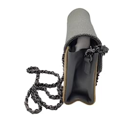 Autre Marque-J. Markell Grey / Beige Stingray Chain Strap Shoulder Bag-Multiple colors