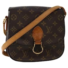 Louis Vuitton-LOUIS VUITTON Monogram Saint Cloud MM Shoulder Bag M51243 LV Auth ki3266-Brown