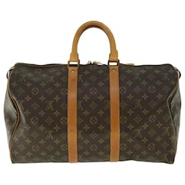Louis Vuitton-Louis Vuitton-Monogramm Keepall 45 Boston Bag M.41428 LV Auth am4854-Braun