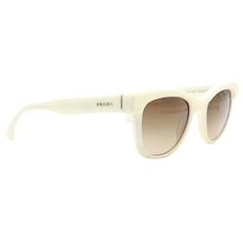 Prada-Cream Sunglasses with Brown Lenses-Other
