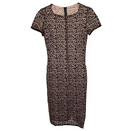 Alaïa Vestido Midi de Malha Estampado Alaia em Viscose Multicolor Outro Impressão em python